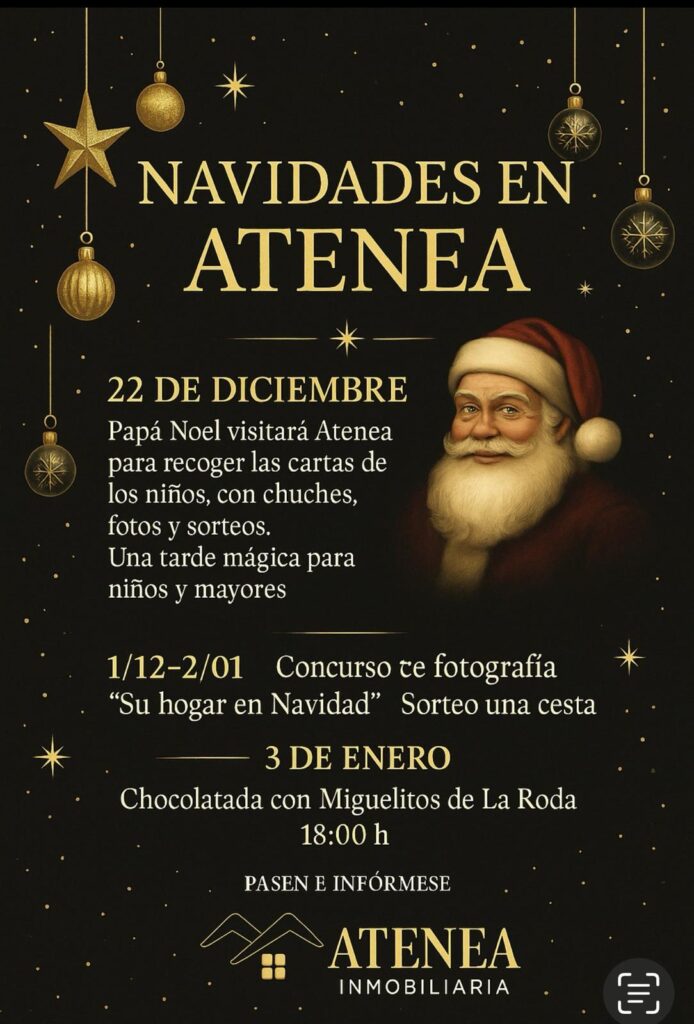 Eventos navideños en Atenea Inmobiliaria